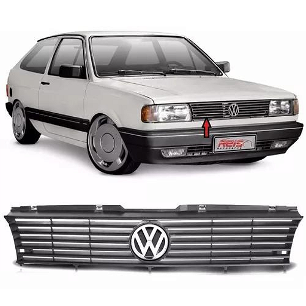 Grade VW Com Logo Raspada + Emblema Gol Parati Voyage Saveiro Quadrado